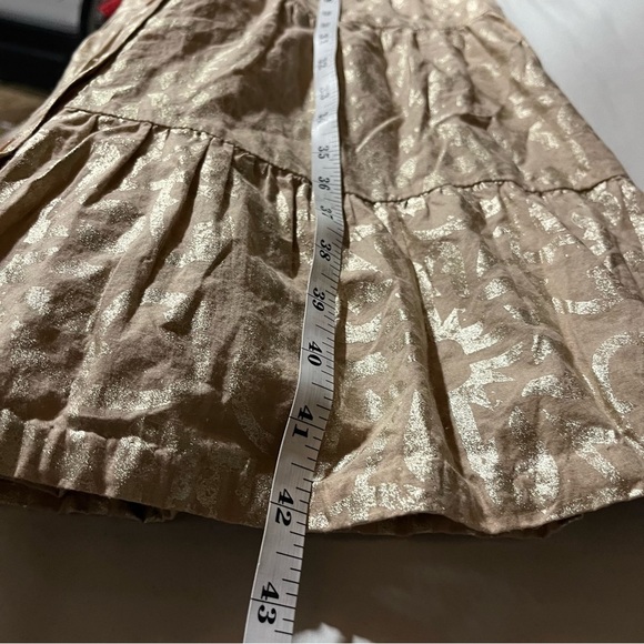 Soft Surroundings Shimmering Tan Long Sleeve Dress 12P - Picture 10 of 10